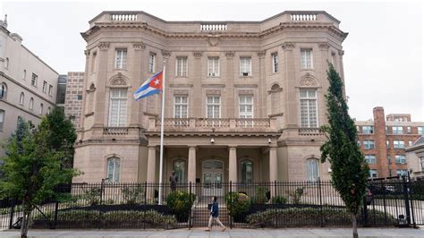 A Molotov cocktail is thrown at the Cuban Embassy in Washington, but there’s no significant damage